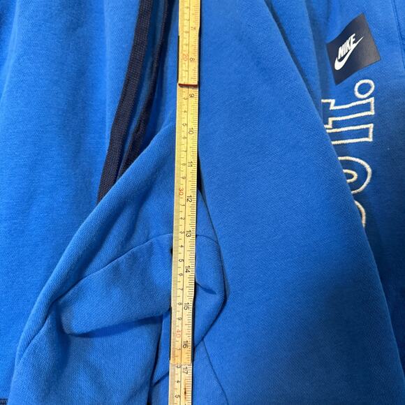 Nike Shorts Mens Large Blue Sweatshorts Just Do It Fleece Stretch Swoosh Comfort - Picture 7 of 7